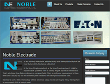 Tablet Screenshot of nobleelectrade.com